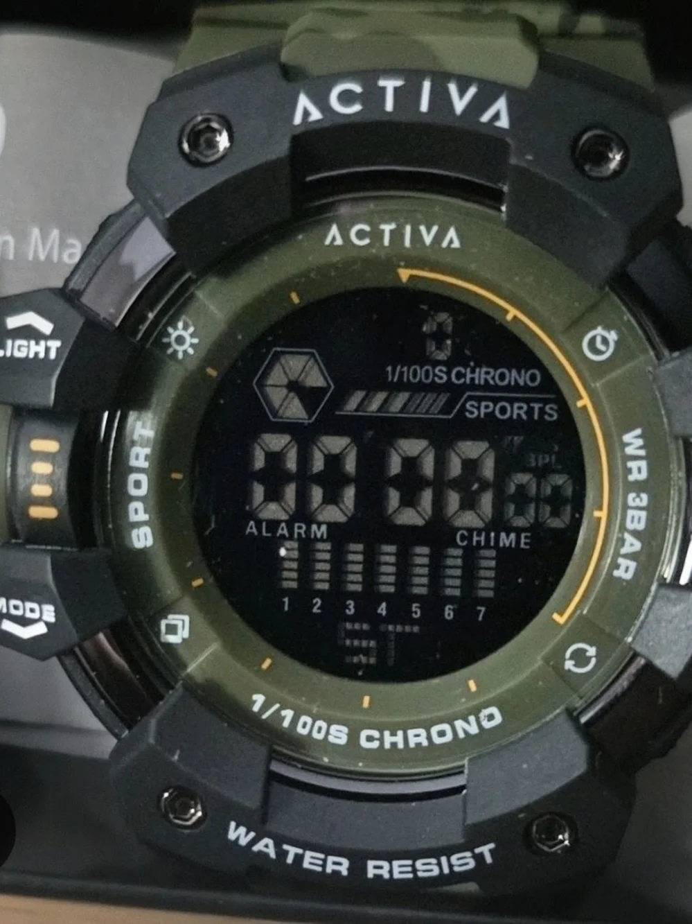 Invicta ActivA Olive Green and Black Digital Sports Watch